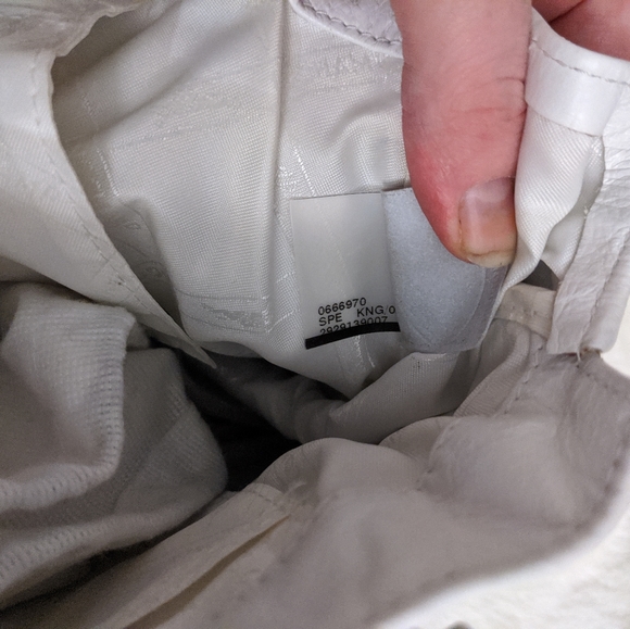 White leather Longchamp bag - Picture 2 of 7